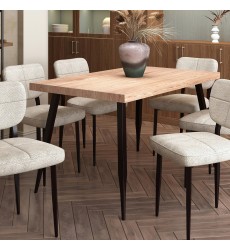  Worldwide -VESTA-DINING TABLE-NATURAL - (201-287NAT)
