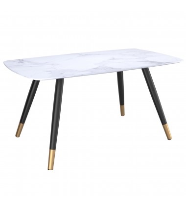  Worldwide -EMERY-RECT. DINING TABLE-WHITE - (201-294REC-WT)