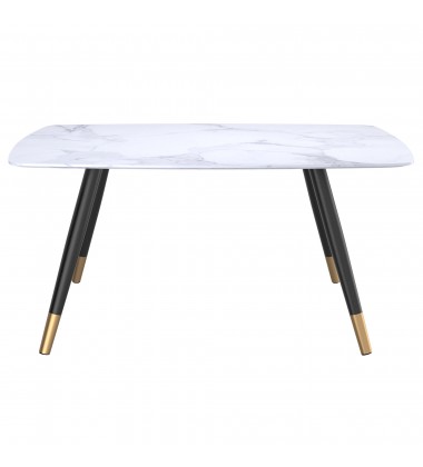  Worldwide -EMERY-RECT. DINING TABLE-WHITE - (201-294REC-WT)