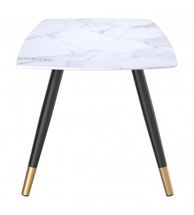  Worldwide -EMERY-RECT. DINING TABLE-WHITE - (201-294REC-WT)
