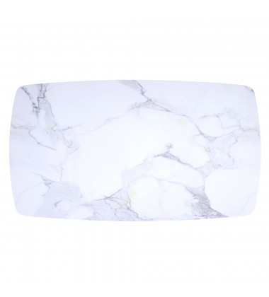  Worldwide -EMERY-RECT. DINING TABLE-WHITE - (201-294REC-WT)
