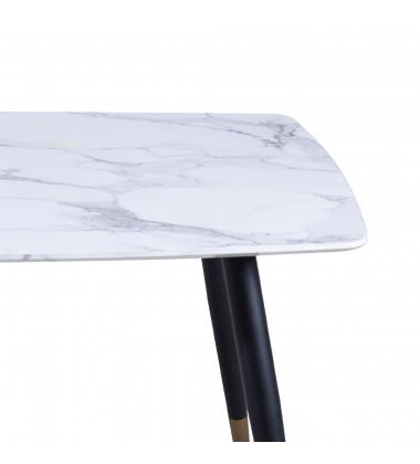  Worldwide -EMERY-RECT. DINING TABLE-WHITE - (201-294REC-WT)