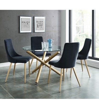  Worldwide -CARMILLA-DINING TABLE-AGED GOLD - (201-353GD)