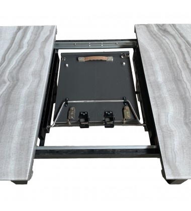  Worldwide -GAVIN-EXTENSION DINING TABLE-BLACK - (201-360BK)