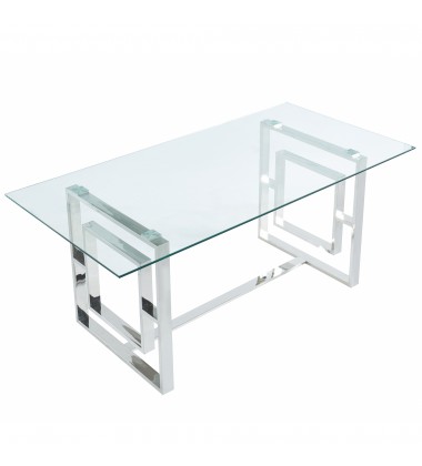  Worldwide -EROS-DINING TABLE-SILVER - (201-482CH)