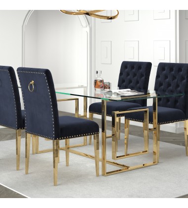  Worldwide -EROS-DINING TABLE-GOLD - (201-482GL)