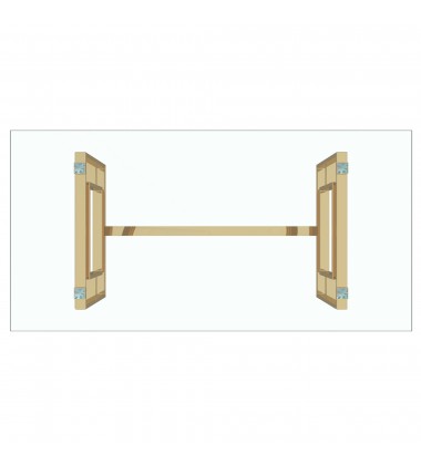  Worldwide -EROS-DINING TABLE-GOLD - (201-482GL)