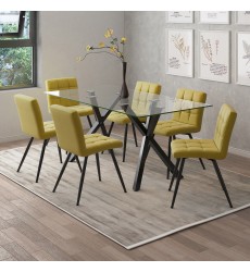  Worldwide -STARK-DINING TABLE-BLACK - (201-535BK)