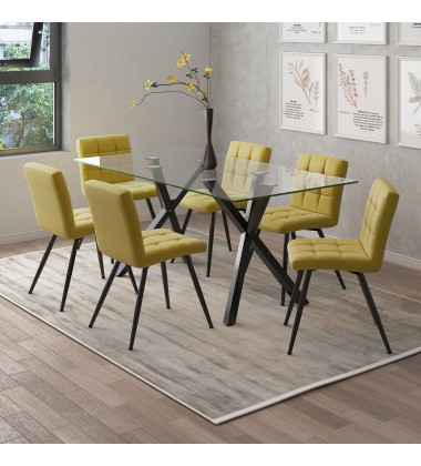  Worldwide -STARK-DINING TABLE-BLACK - (201-535BK)