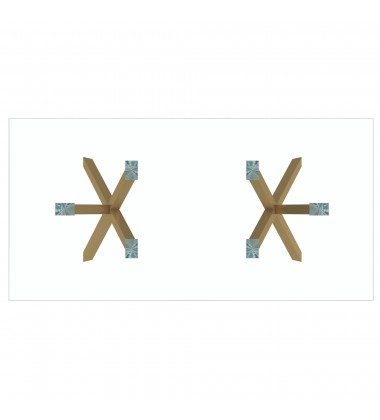  Worldwide -STARK-DINING TABLE-AGED GOLD - (201-535GL)