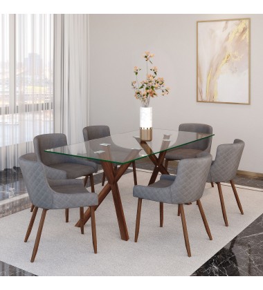 Worldwide -STARK-DINING TABLE-WALNUT - (201-535WAL) Worldwide -STARK-DINING TABLE-WALNUT - (201-535WAL)