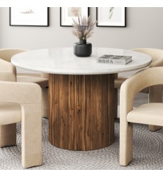  Worldwide-ROUND DINING TABLE-(201-551WAL)