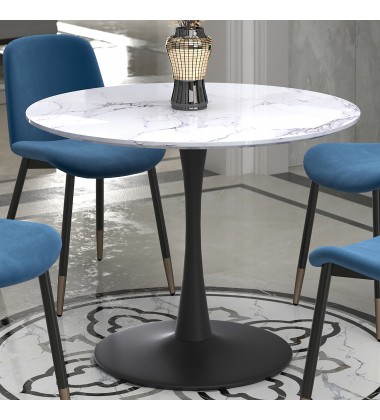  Worldwide -ZILO-DINING TABLE SMALL-BLACK - (201-671BK_S)