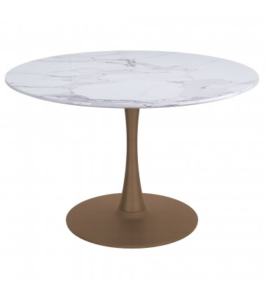  Worldwide -ZILO-DINING TABLE LARGE-AGED GOLD - (201-671GD_L)