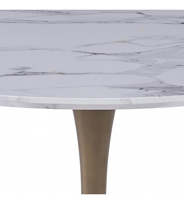  Worldwide -ZILO-DINING TABLE SMALL-AGED GOLD - (201-671GD_S)