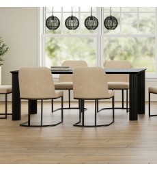  Worldwide-LARGE RECT. DINING TABLE-(201-751BLKLG)
