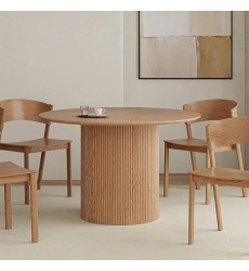  Worldwide-ROUND DINING TABLE-(201-782NAT)