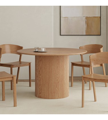  Worldwide-ROUND DINING TABLE-(201-782NAT)