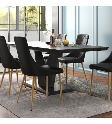  Worldwide -ECLIPSE-EXTENSION DINING TABLE-BLACK - (201-860BLK)