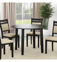  Worldwide-ROUND DINING TABLE-(201-863BLK)