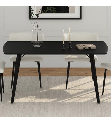  Worldwide -LEON-DINING TABLE-BLACK - (201-893BLK)