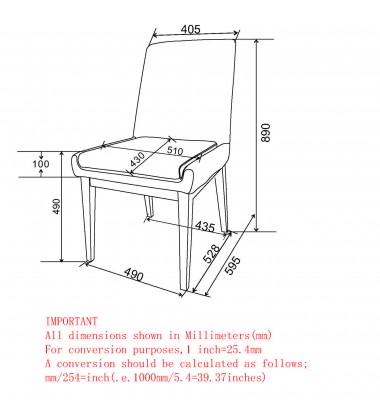  Worldwide -CORTEZ-SIDE CHAIR PU-BLACK_BLACK - (202-081BLK_BK)