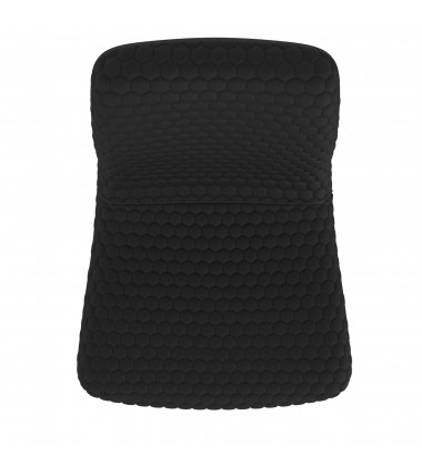  Worldwide -BRIXX-SIDE CHAIR-BLACK PU - (202-083BLK)