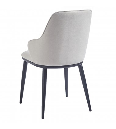  Worldwide -KASH-SIDE CHAIR-BEIGE FABRIC - (202-084BEG)