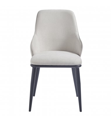  Worldwide -KASH-SIDE CHAIR-BEIGE FABRIC - (202-084BEG)