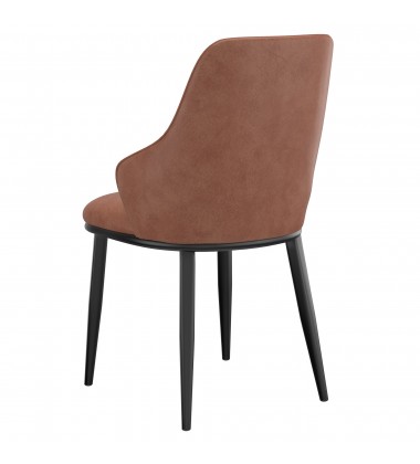  Worldwide -KASH-SIDE CHAIR-SADDLE PU - (202-084SD)