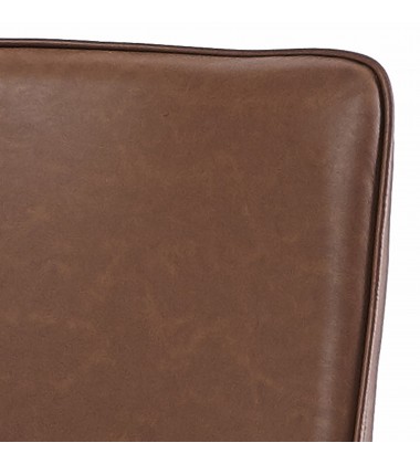  Worldwide -KASH-SIDE CHAIR-SADDLE PU - (202-084SD)