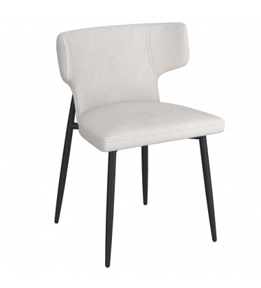  Worldwide -OLIS-SIDE CHAIR FABRIC-BEIGE - (202-085BEG)