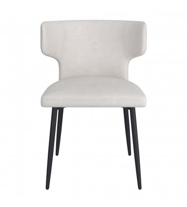  Worldwide -OLIS-SIDE CHAIR FABRIC-BEIGE - (202-085BEG)