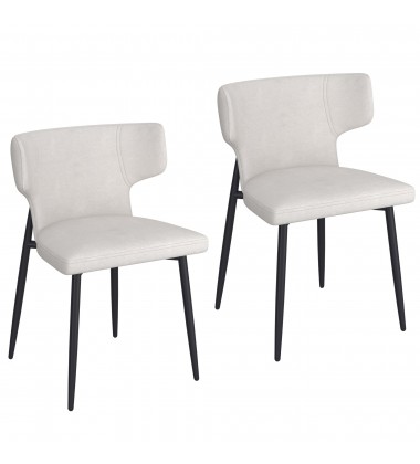  Worldwide -OLIS-SIDE CHAIR FABRIC-BEIGE - (202-085BEG)