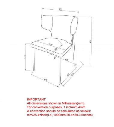  Worldwide -OLIS-SIDE CHAIR FABRIC-BEIGE - (202-085BEG)