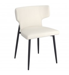  Worldwide -OLIS-SIDE CHAIR PU-BEIGE - (202-085PUBG)