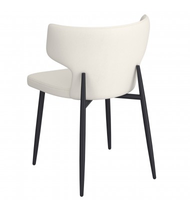  Worldwide -OLIS-SIDE CHAIR PU-BEIGE - (202-085PUBG)