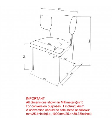  Worldwide -OLIS-SIDE CHAIR PU-BEIGE - (202-085PUBG)