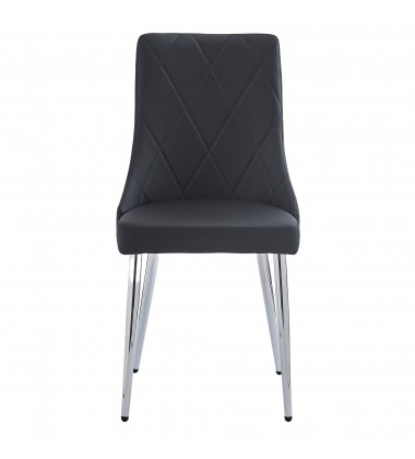  Worldwide -DEVO-SIDE CHAIR-BLACK - (202-087BK)
