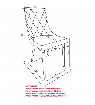  Worldwide -DEVO-SIDE CHAIR-BLACK - (202-087BK)