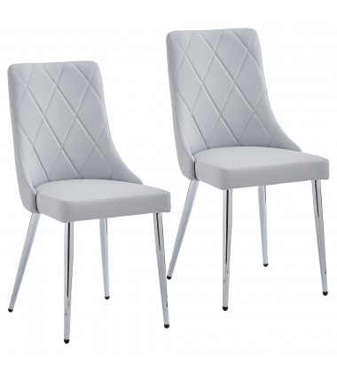  Worldwide -DEVO-SIDE CHAIR-LIGHT GREY - (202-087LG)