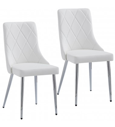  Worldwide -DEVO-SIDE CHAIR-WHITE - (202-087WT)