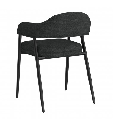  Worldwide -ARCHER-SIDE CHAIR-CHARCOAL - (202-089CH)