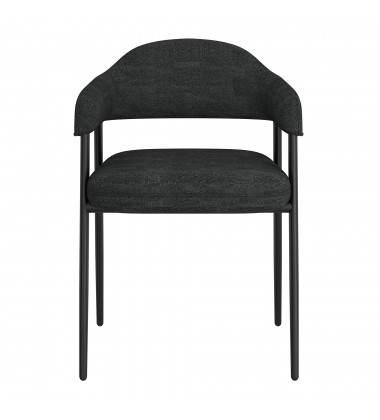  Worldwide -ARCHER-SIDE CHAIR-CHARCOAL - (202-089CH)