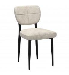  Worldwide -ZEKE-SIDE CHAIR-BEIGE - (202-090BG)