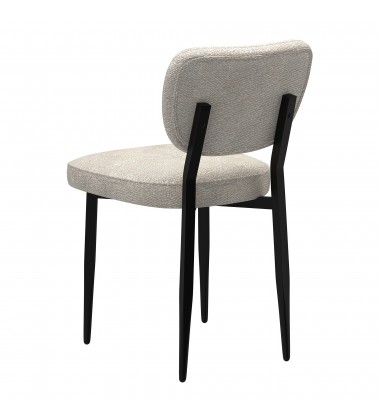  Worldwide -ZEKE-SIDE CHAIR-BEIGE - (202-090BG)