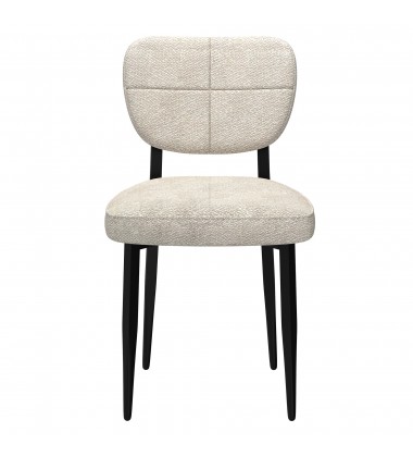  Worldwide -ZEKE-SIDE CHAIR-BEIGE - (202-090BG)