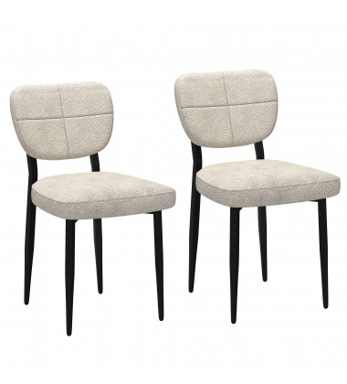  Worldwide -ZEKE-SIDE CHAIR-BEIGE - (202-090BG)