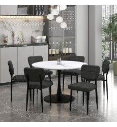  Worldwide -ZEKE-SIDE CHAIR-CHARCOAL - (202-090CH)