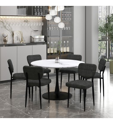  Worldwide -ZEKE-SIDE CHAIR-CHARCOAL - (202-090CH)